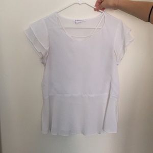BCBG White Blouse size M